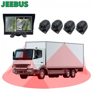 3D 1080P 360 Bus Paking Camera Car Reversing Aid Truck Câmera 360 graus Sistema de segurança de visão de pássaros