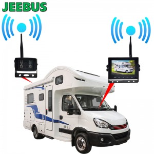 Câmera wi-fi sem fio de backup reverso automático com sistema de estacionamento monitor de 5 polegadas para veículo RV